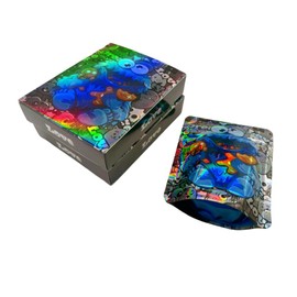 20 Bags and 20 Boxes, 1 Special Cartoon Pattern, Resealable Candy Bags, Gummies Bags, 5 x 4 Inch Storage Baggies, Treat Bags, Cookie Bag (brown)