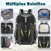 Mochila senderismo hombre y mujer de 50L Ligera, mochila de