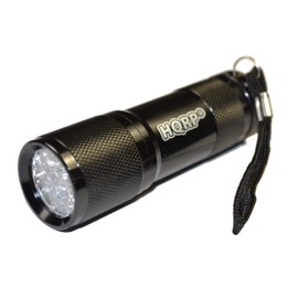 HQRP Professional 365 nM 9 LED Flashlight Blacklight for Rocks Stones Illumination Glow Fluorescence