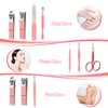Manicure Set 8 in 1 Nail Clipper Set,RedFlow Nail Clippers,Fingernail
