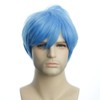 Karlery Men's Handsome Blue Short Fluffy Straight Unisex Baby Hair