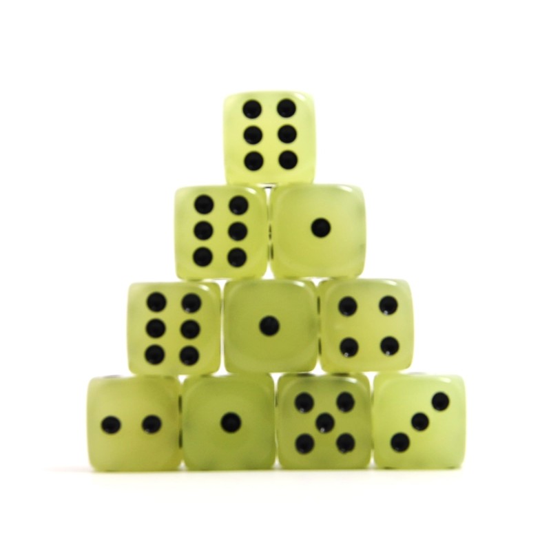 SmartDealsPro D6 Six Sided Glow in The Dark Dice Die