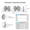 homeasy Wall Mount Mop and Broom Holder, Heavy Duty Stainless