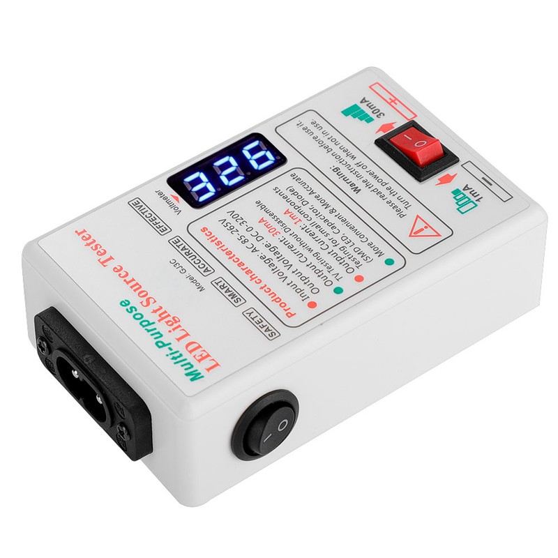 Precise Values LED Light Tester Dual Insulation Design High Brightness