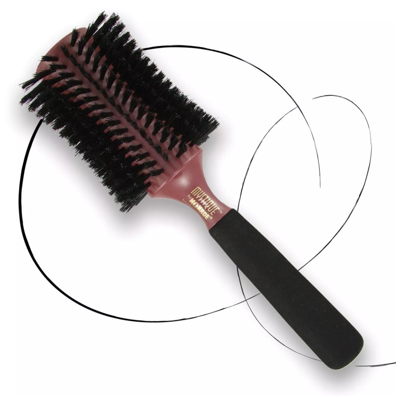 Brushopolis Boar Bristle & Nylon Round Styling Brush Hourglass Straightening