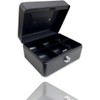 Bargain Factory Metal Money Box Tin 6" Steel Cash Safe