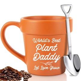 Henghere Gifts for Dad Christmas from Daughter Son, Dad Mug, Birthday Gardening Plant Lover Gifts for Dads Who Have Everything, Cool Father Gift for New Dad Daddy Bonus Dad, Best Dad Ever Gifts