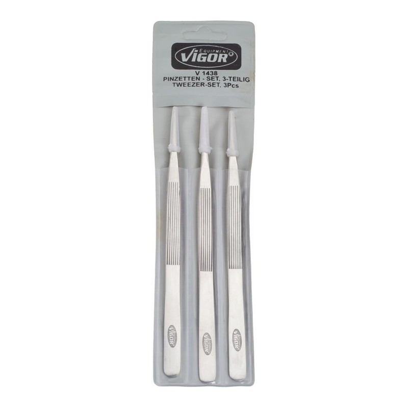 Vigor V1438 Tweezers Set of 3
