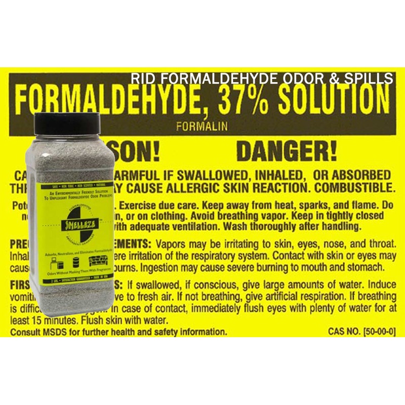 SMELLEZE Natural Formaldehyde Spill Remover & Odor Eliminator Granules: 2