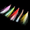 Fishing Bucktail Teasers Hook - 10pcs Bucktail Jigs Saltwater Clouser
