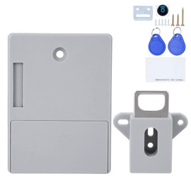 125KHz Intelligent Cabinet Lock, Electronic RFID Card Opening, No Drilling, Hidden Lock, Keyless Bluetooth, DIY Child Lock for Hiding Furniture