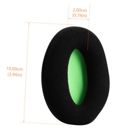 SEWACC 2pcs Sponge Headphone Covers for Khx Hscp Cloud Ii Durable Comfortable Headset Protective Pads Easy to Install Replacement Lightweight Design Black
