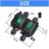aikoolwer Inline Cord Switch DPST Toggle On Off Rocker Button