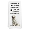 FSTCSV Great Pyrenees Gifts Dog Kitchen Towels, Gifts for Great