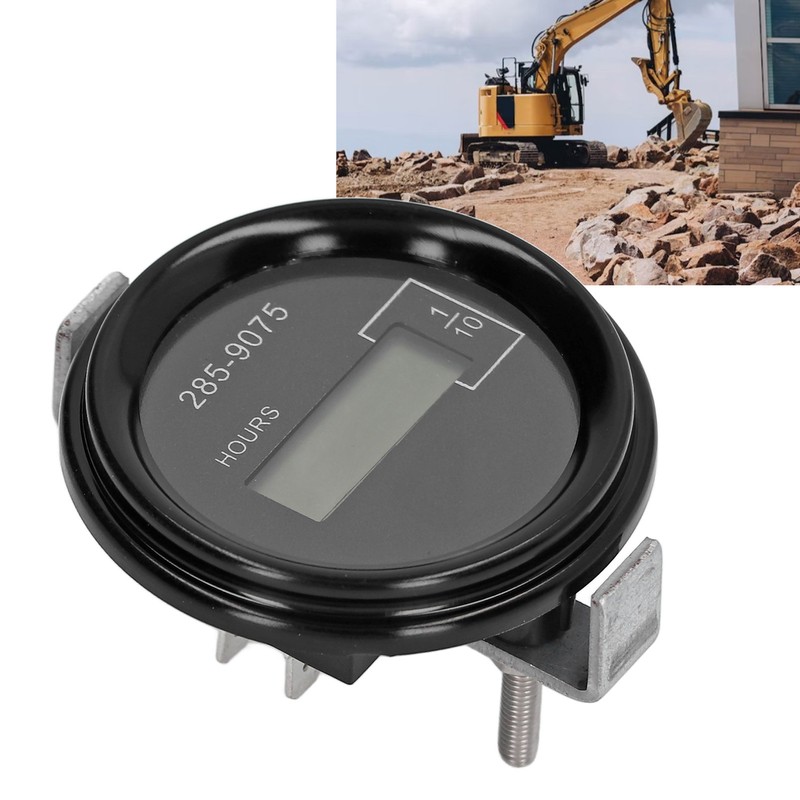 Excavator Electronic Remote Timer LCD Hour Meter for Caterpillar Heavy