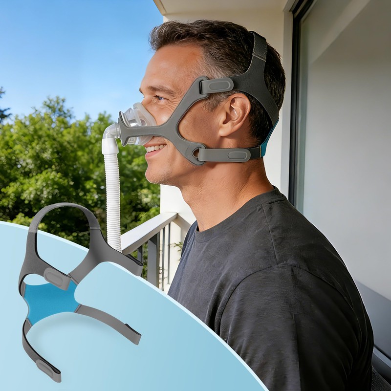 YBWM 2 Packs Headgear Straps Compatible with Wisp Nasal Mask,Adjustable