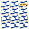 50/Pcs American us Israel Flag Lapel Pins Bulk - Metal