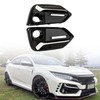 GXARTS 2PCS Black Left & Right Front Fog Light Covers
