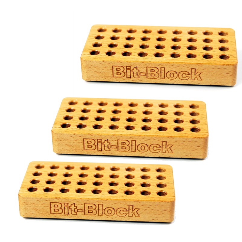 Bit Block Set of 3 – The Workshop Bit Stand