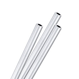 M METERXITY 3-Pack 250mm 6063 Aluminum Round Tube, 5mm ID 8mm OD Seamless Aluminum Tubing for Construction/Machining/DIY Crafting, Metal Straight Pipe [0.2x0.31x9.8IN]