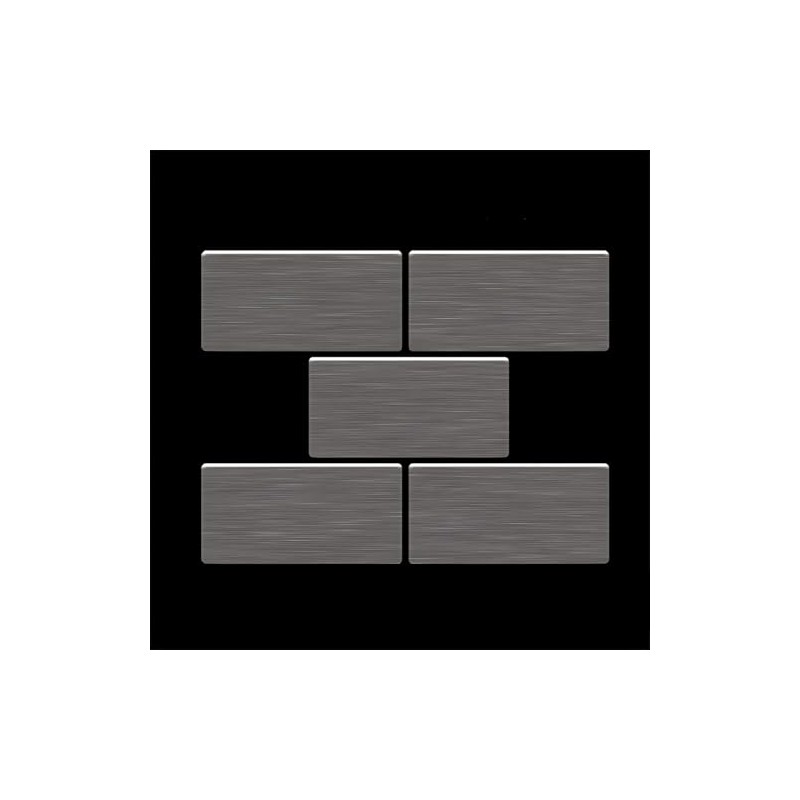 Mosaic Pattern S-House-Ti-SB Collection House Titanium Smoke Brushed