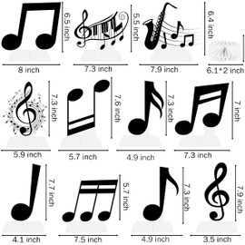 Musical Notes Party Table Decorations 11Pcs Music Party Honeycomb Centerpieces for Music Notes Theme Birthday Party Baby Shower Supplies