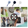 TRACOMPAN Dart Flights and Shafts Set 9pcs Break-Resistant Integrated 2-in-1