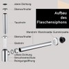 Sink Siphon, Chrome & Black