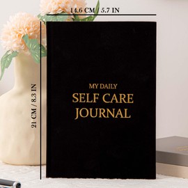 MGGAO Self-Care Journal Book, Gratitude Journal, Happiness A5 Notebook Fabric Book Planner, A Daily Diary for Women with Guided Self Reflection Prompts