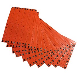 Reusable Vinyl Wristbands (Orange, 100/pk)