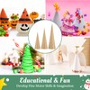 Fancyes 3 Pcs Paper Mache Cones Open Bottom, 25cm Thick