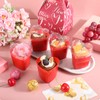 Sliner 200 Pack Valentine‘s Day Heart Shaped Dessert Cups with