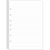 7-Hole Lined Filler Paper Pack of 100 Sheets for Mini