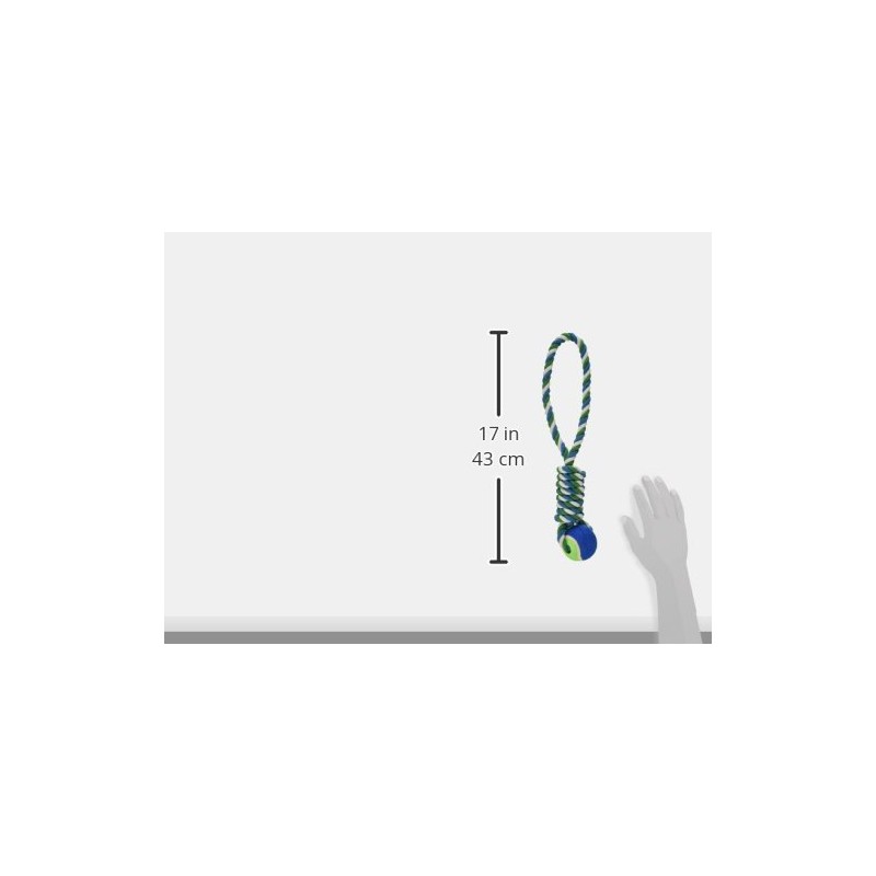 Fancy Pets Juguete de SOGA con Pelota para Perros Grandes,