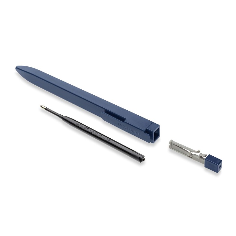 Moleskine Ballpoint Pen, Go, Message, Sapphire Blue, 1.0