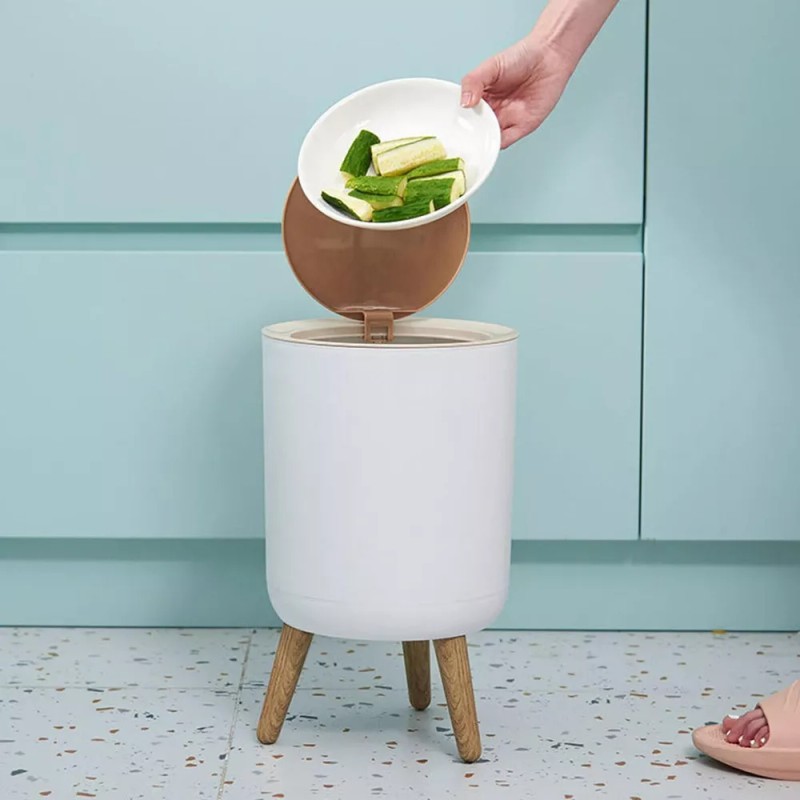 Generic Contenedor De Basura Bote De Basura De Plástico Papelera
