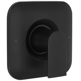 T2471BL Genta Matte Black Shower Handle Compatible with Moen T2471BL LX Posi-Temp Valve Trim Kit, Non-Corrosion, Easy to Install(POS-Temp Valve Required)