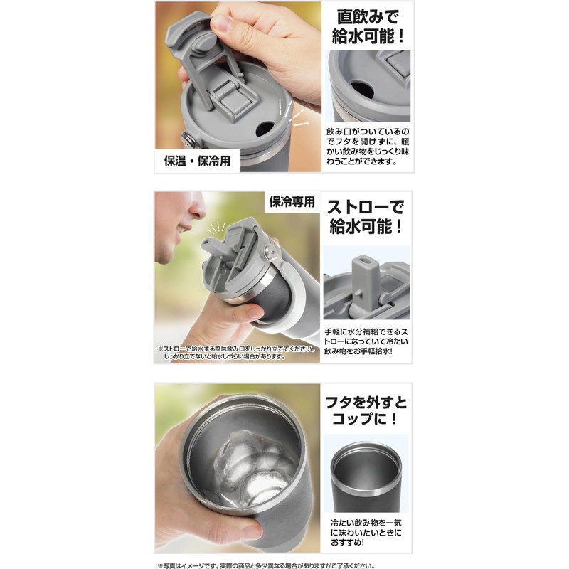 HAC 4966 2-Way Vacuum Bottle, Durable 800, Approx. W 4.1