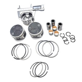 Kridets D902 Piston +D902 Piston Rings Compatible with Kubota D902 Piston Kit Utility Vehicle RTV900 RTV900XTR RTV900XTW Parts