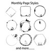 2025 Monthly Planner Calendar Refills for 9 Disc Classic Planners,