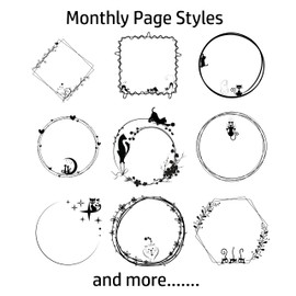 2025 Monthly Planner Calendar Refills for 9 Disc Classic Planners, Loose-Leaf Inserts, 12 Month 9-Disc Planner, 7x9.25 Size Monthly Calendar Refills (Cat 2025)