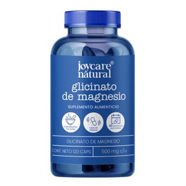 Glicinato de Magnesio 120 Cápsulas Alta Absorción | Suplemento Mineral para el Descanso y Bienestar Diario | Joycare Juliana