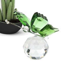 Crystal Butterfly Figurine, Animal Ornament Decoration, Handmade Creative Novelty Elegant Butterfly Home Decor for Home Ornament Decor