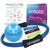 Yogalo Pilates Ring and Ball Set with Resistance Bands