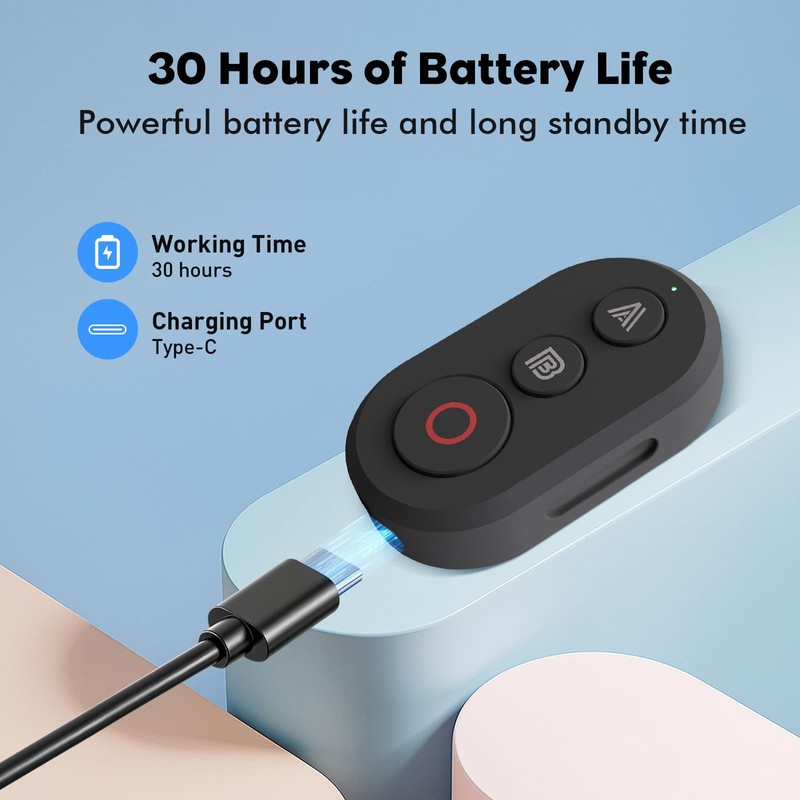 YDW Bluetooth Remote Controller Compatible with DJI Osmo 360/Action 6/5