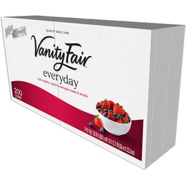 Vanity Fair Everyday Napkins, 200 Count (Packaging Design May Vary)