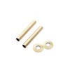 Arroll radiator Pipe cover & Collars Antique Brass 300 x