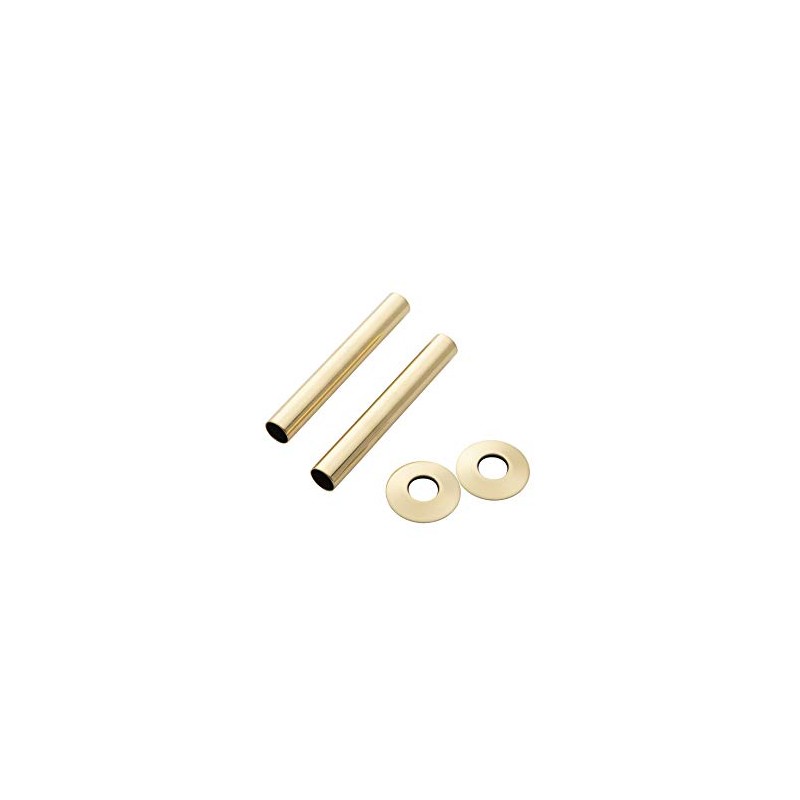 Arroll radiator Pipe cover & Collars Antique Brass 300 x