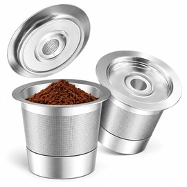 Reusable Coffee Pods for Ninja Coffee Makers – 2-Pack SUS304 Stainless Steel Filters for CFP101, PH051 & PB041 Brewing