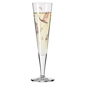 RITZENHOFF Goldnacht No. 15 1071015 Champagne Glass 200 ml Elegant Designer Piece with Real Gold Made in Germany